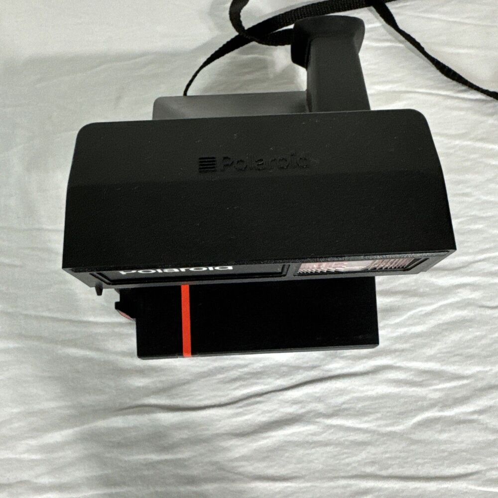 Polaroid Onestep Flash 600 Vintage Instant Film Camera Red Stripe - Picture 6 of 9
